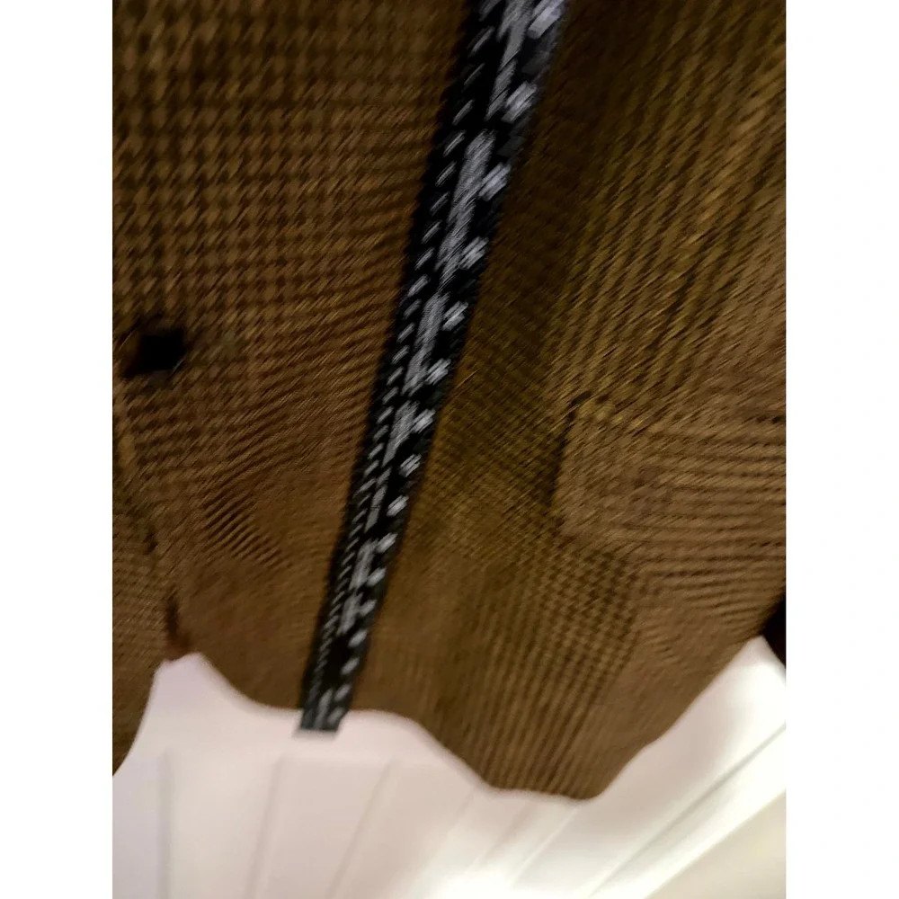 Joseph Abboud Blazer Mens 50L Houndstooth Brown Wool Blend Nordstrom EUC